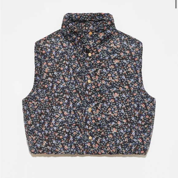 Deluc Stix Printed Floral Puffer Vest - Picture 2 of 2